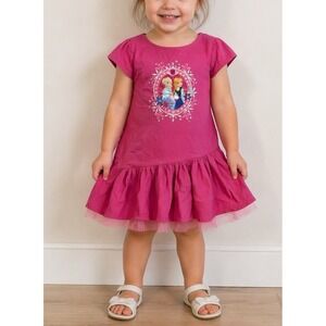 Disney Collection Frozen Dress (2T/3T) Pink Disney Princess Dress